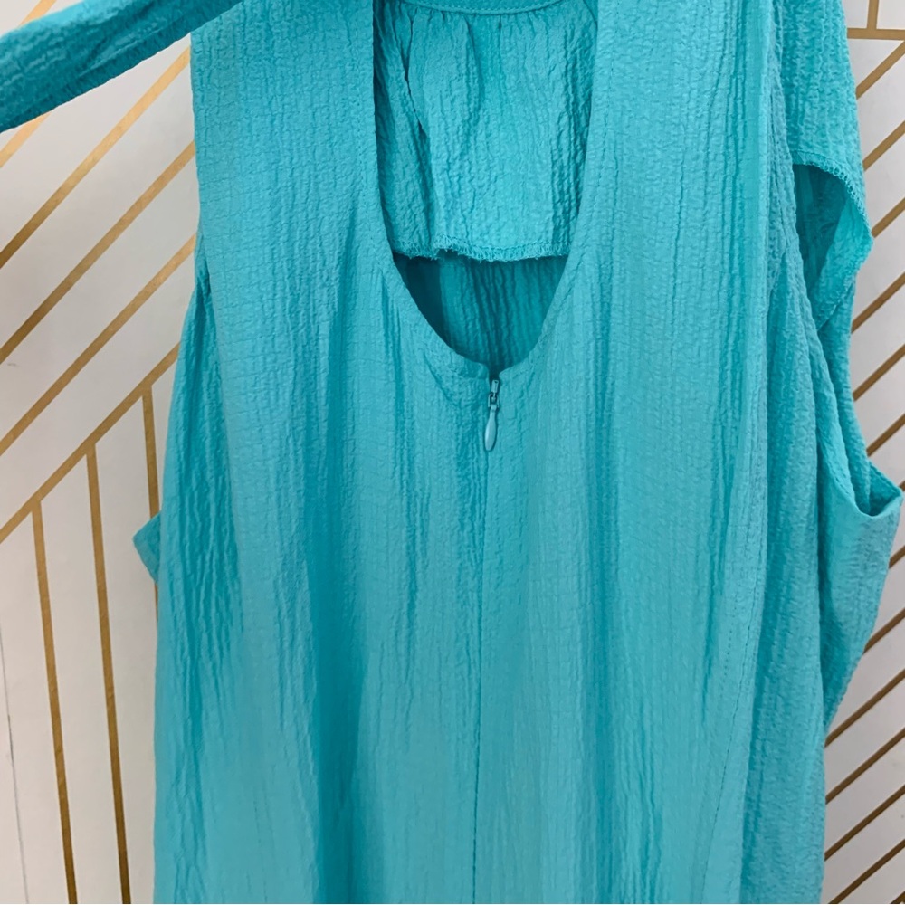 Calvin Klein Teal Halter Maxi Dress - Picture 5 of 10